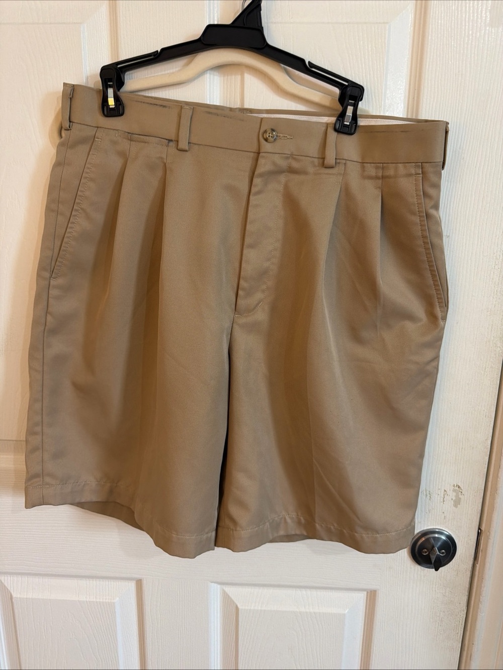PGA Tour Men's Flat Front Khaki Golf Shorts